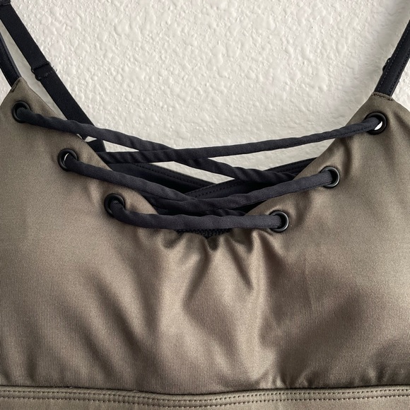 Green Posh Sports Bra - Picture 2 of 3